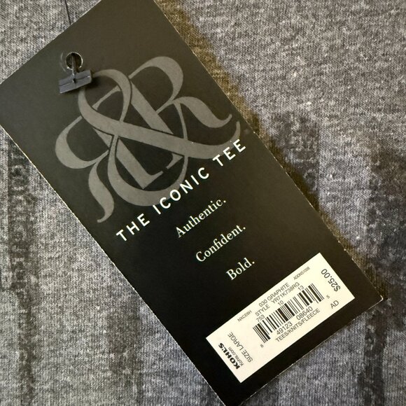 NWT Y2K Rock & Republic 2002 Graphite Gray T-Shirt Men's Size Large - Picture 5 of 6